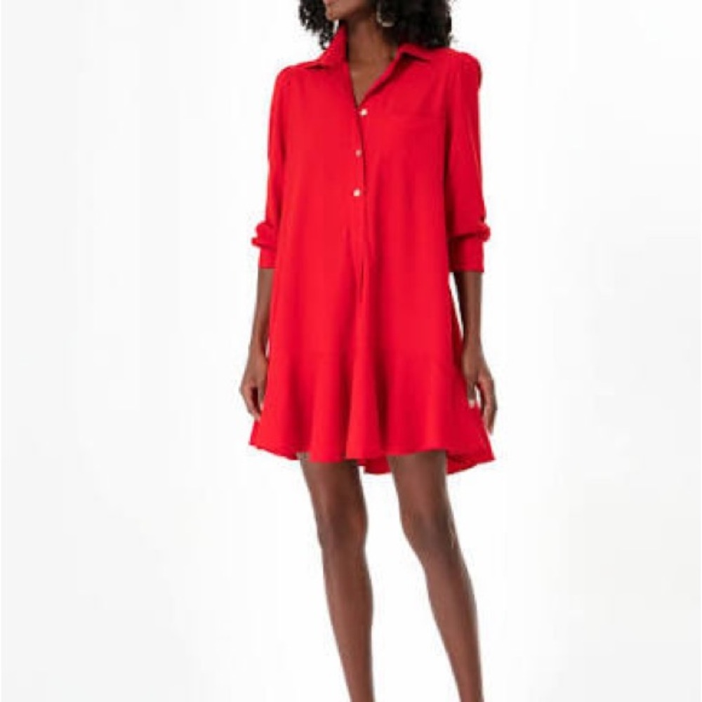 NWT Tuckernuck Callahan Red Shirt Dress